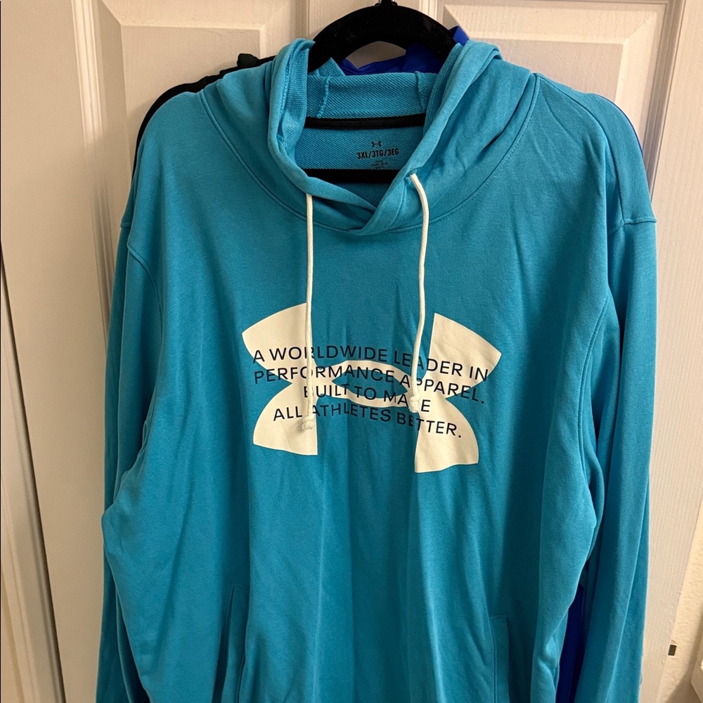 Under Armour Teal Hoodie with Logo